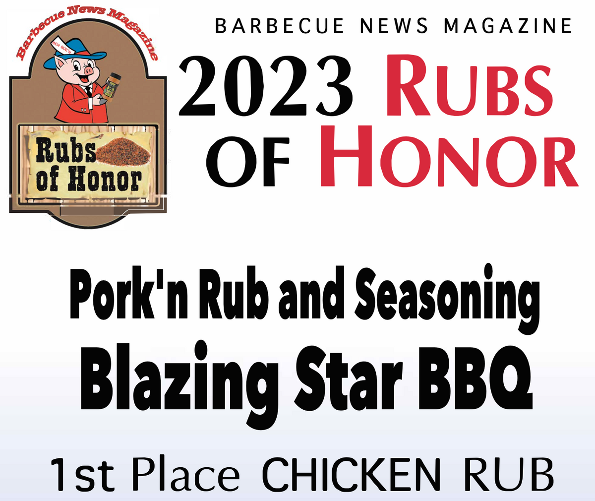 Blazing Star Pork'n Rub and Seasoning