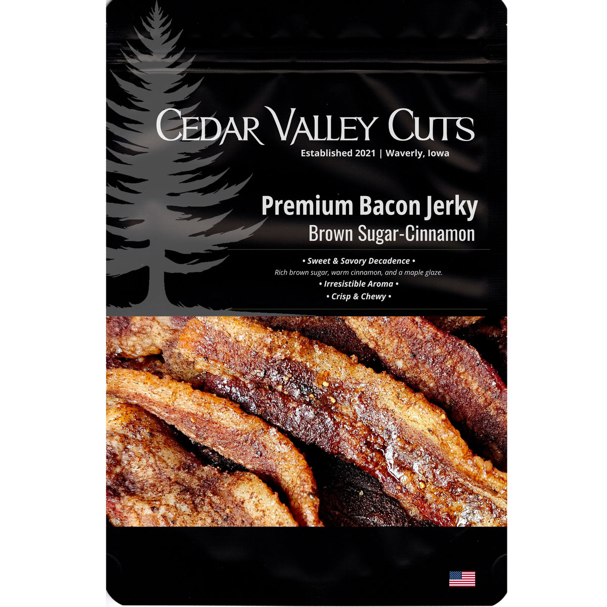 Brown Sugar-Cinnamon Premium Bacon Jerky