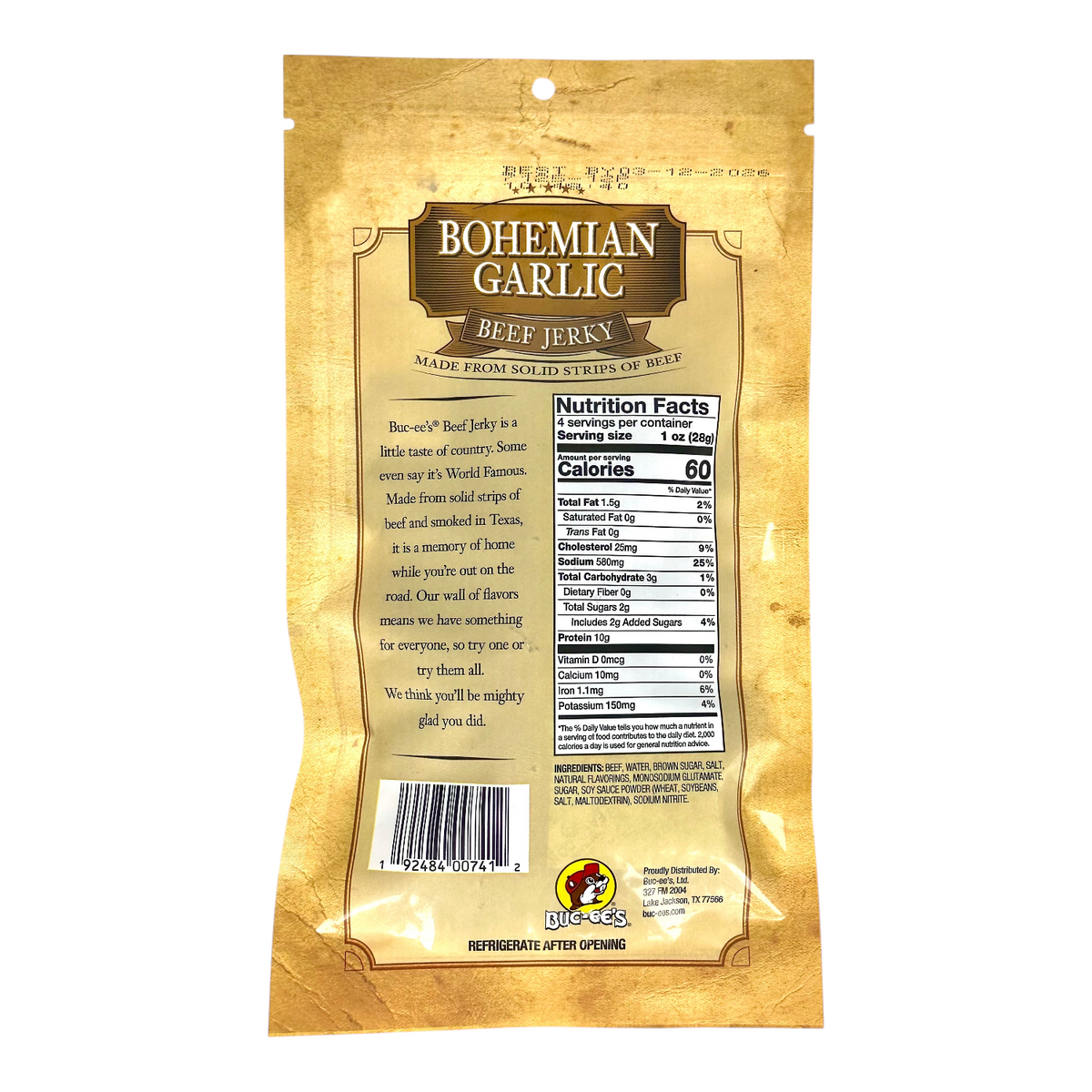 Bohemian Garlic Beef Jerky